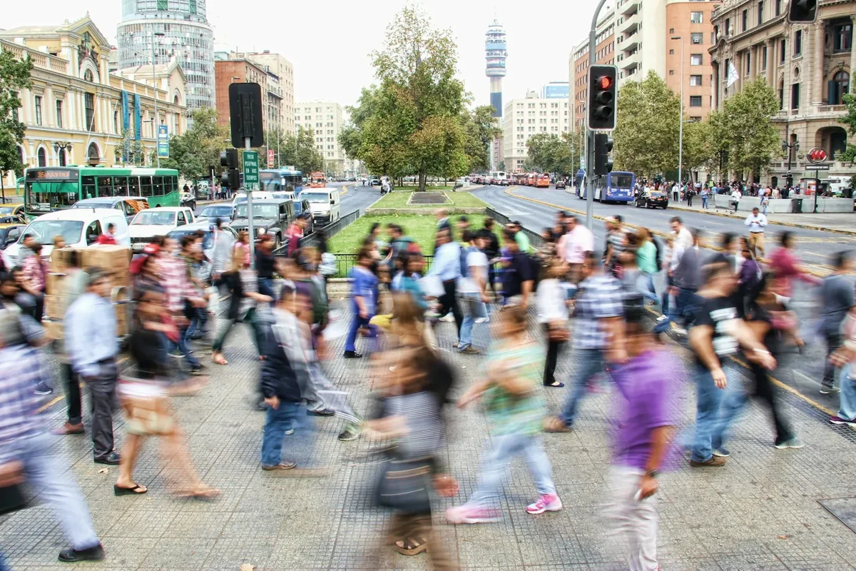 Group of people looking away, illustrating the bystander effect